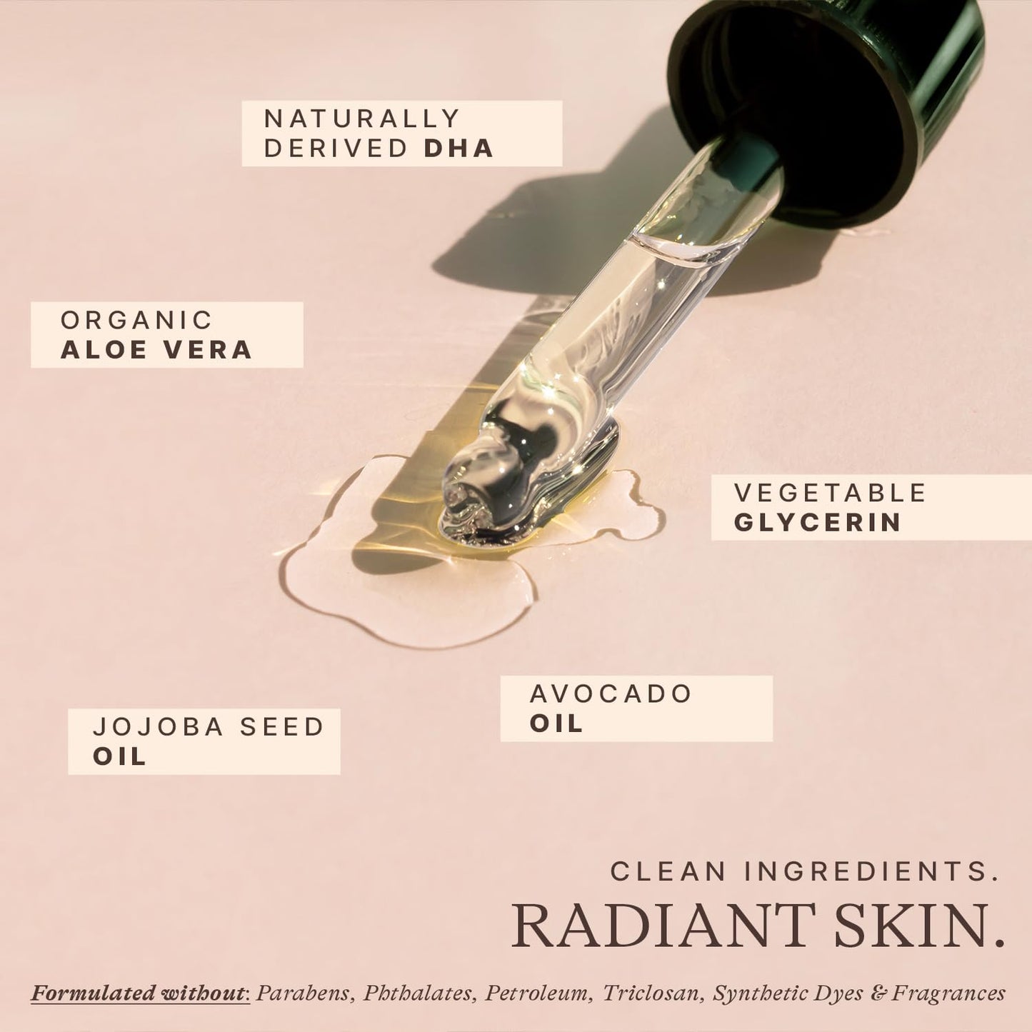 Self Tanning Drops for Face - USA Made with Organic & Natural Ingredients, Bronzing Face Tanning Drops with Aloe Vera, Non Toxic Self Tanner for Sunless Fake Tan & Natural Glow, Cruelty & Toxin Free