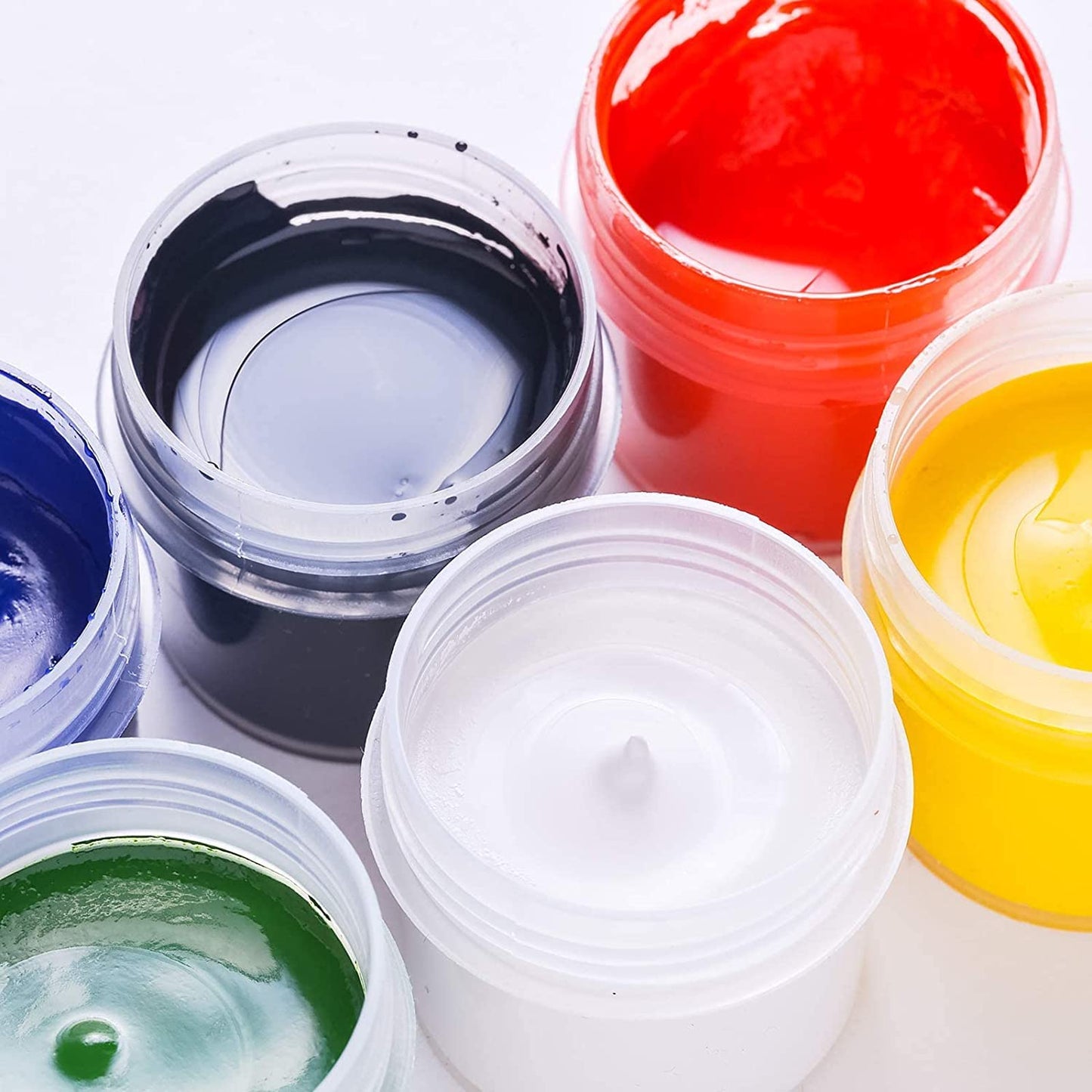 Eternal Moment 36 Pack 3 OZ Plastic Jars Round Clear Cosmetic Container Jars with White Lids, Perfect for Lotion, Slime,Cream, Ointments, Makeup, Eye Shadow, Samples, Pot, Travel Storage