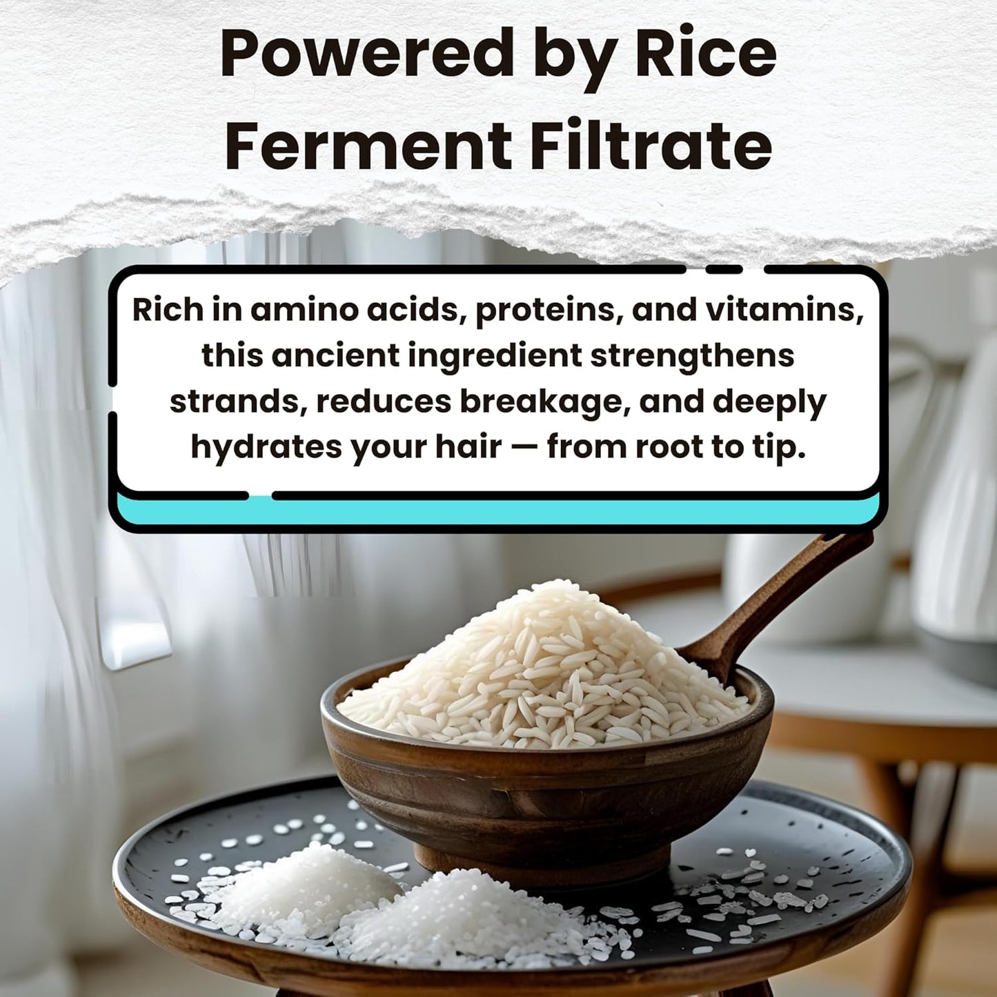 Sea Salt Spray for Hair | Texturizing, Volumizing Hair Mist with Rice Ferment (Rice Protein) and Aloe Vera | Beach Waves, Shine, Lightweight, Non-Greasy Hydration for Men and Women