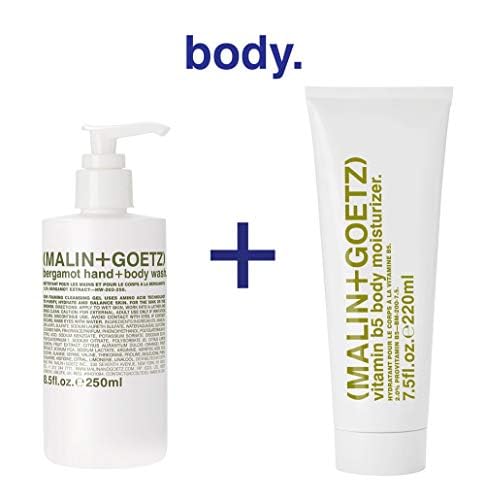Malin + Goetz Essential Bergamot Purifying, Hydrating Hand + Body Wash, Natural Ingredients for All Skin Types, Soap for Sensitive, Dry Skin, No Stripping, Irritation, 16 Fl Oz
