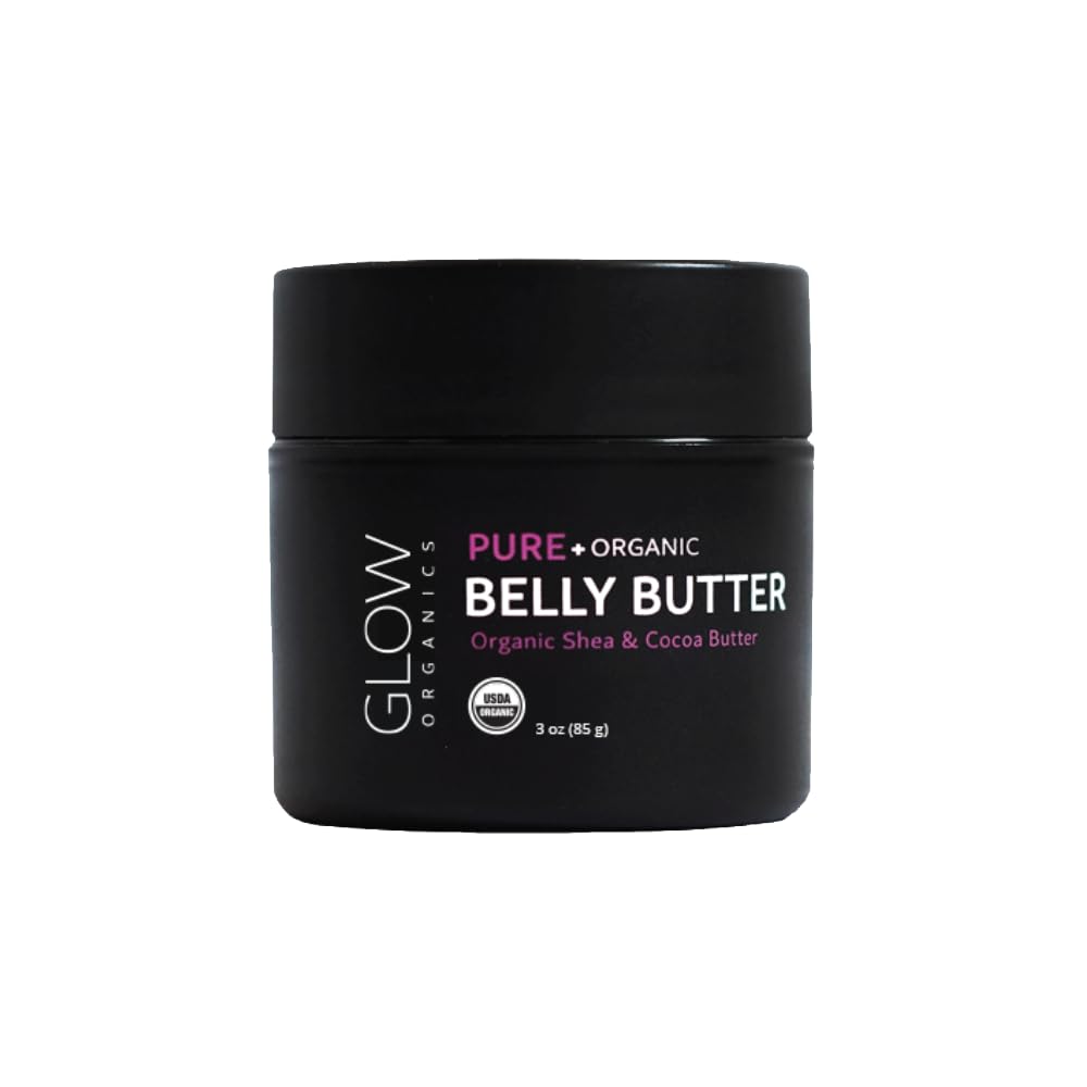 100% Organic Belly Butter, Prevents Stretch Marks and Firms Skin
