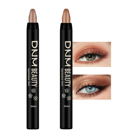 Kaely 2Pcs Cream Eyeshadow Stick Set for Eyes,Rose Gold & Beige Gold Shimmer Pen,Eye Brightener Halloween Makeup,sombras para ojos,Smooth Eye Shadow Highlighter Crayon Pencil Waterproof,05+15