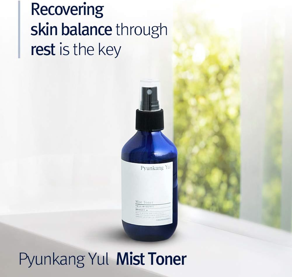 Pyunkang Yul Facial Mist Toner 6.8 Fl. Oz - Face Moisturizer Skin Care Korean Spray Toner for Oily and Combination Skin Types - Astringent for Face Certified as a Zero-Irritation - Watery Texture
