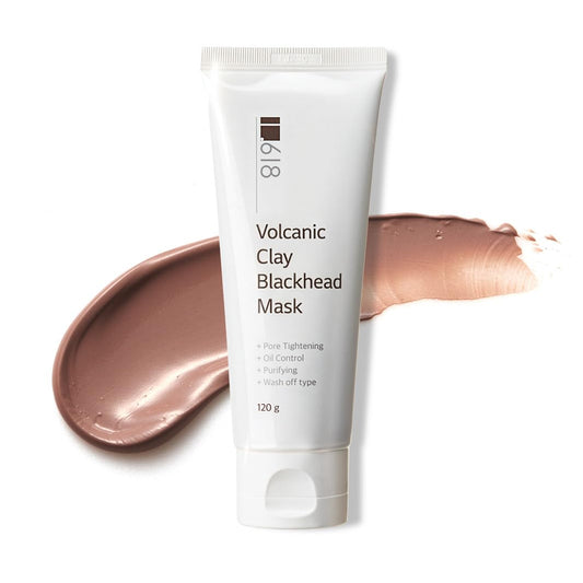 1.618 Korean Clay Mask with Bentonite & Kaolin – Blackhead Remover & Pore Detox Mud for Sensitive, Oily Skin – Deep Cleansing Face Treatment | 4.23 oz