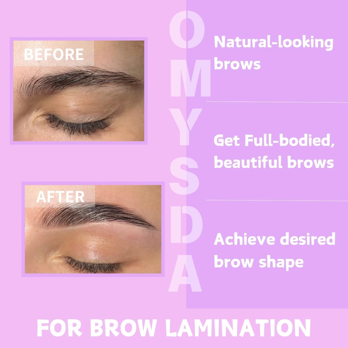 Lash Lift Kit Brow Lamination Kit 2 in 1 Solution, Professional Eyebrow and Eyelash Perm Kit, 6-8 Weeks Long Lasting for Professional and DIY Use