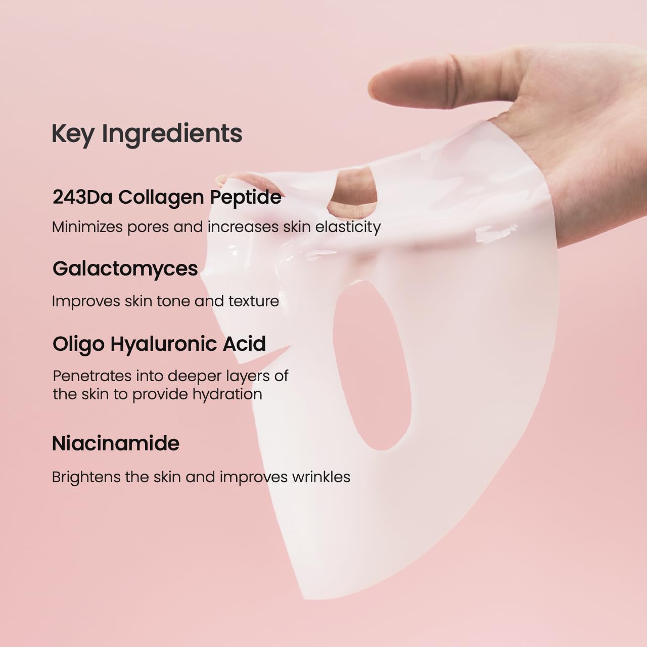 BIODANCE Bio-Collagen Real Deep Mask, Hydrating Overnight Hydrogel Mask, Pore Minimizing, Elasticity Improvement, Korean Skincare | 1.19oz(34g) x 4ea