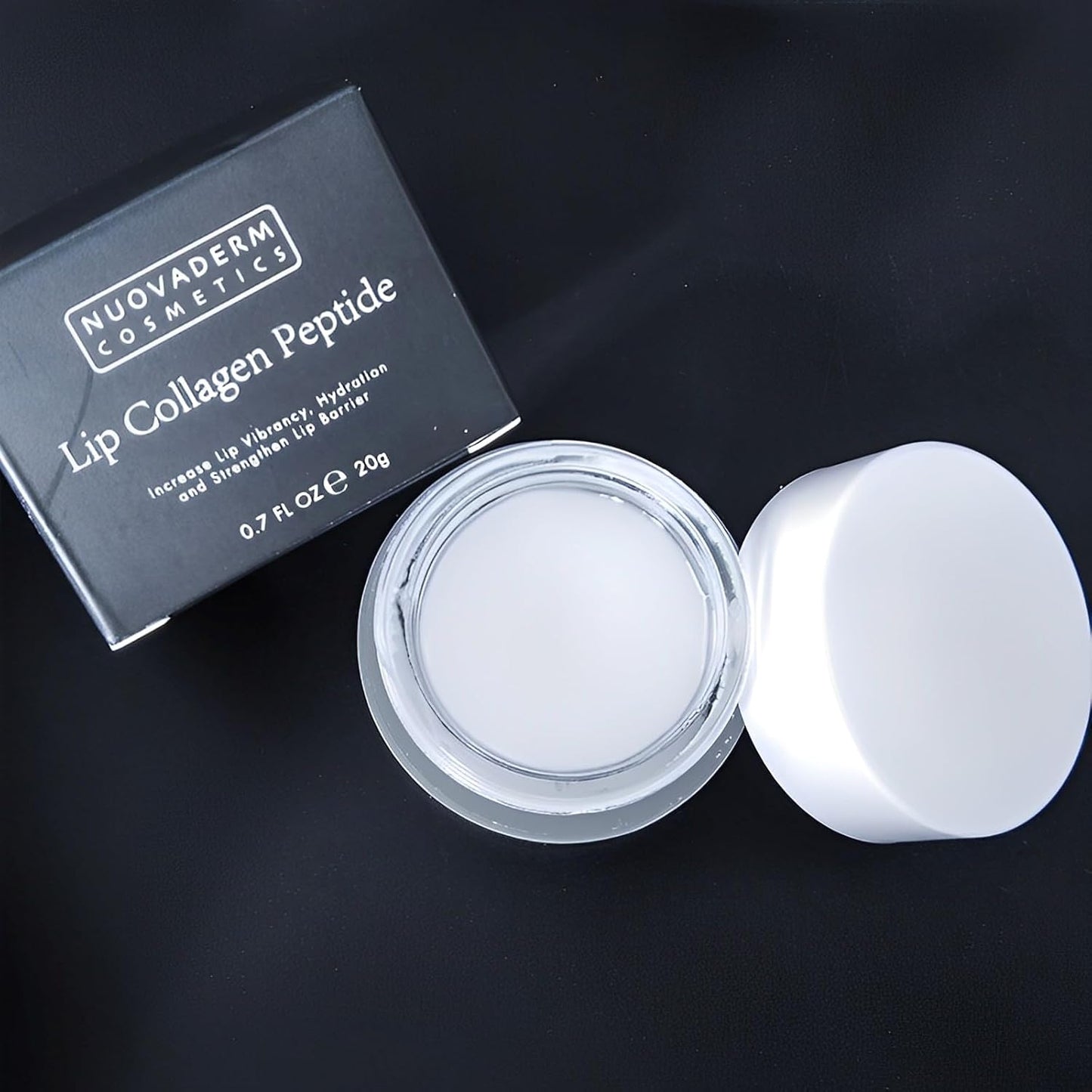 SLT Hydrating Lip Mask - Vegan Lip Collagen Sleeping Mask Soft and Supple Lips - Moisturizing Lip Balm with Peptide Complex for Lip Wrinkles Repair, Overnight Lip Treatment for Cracked Lips