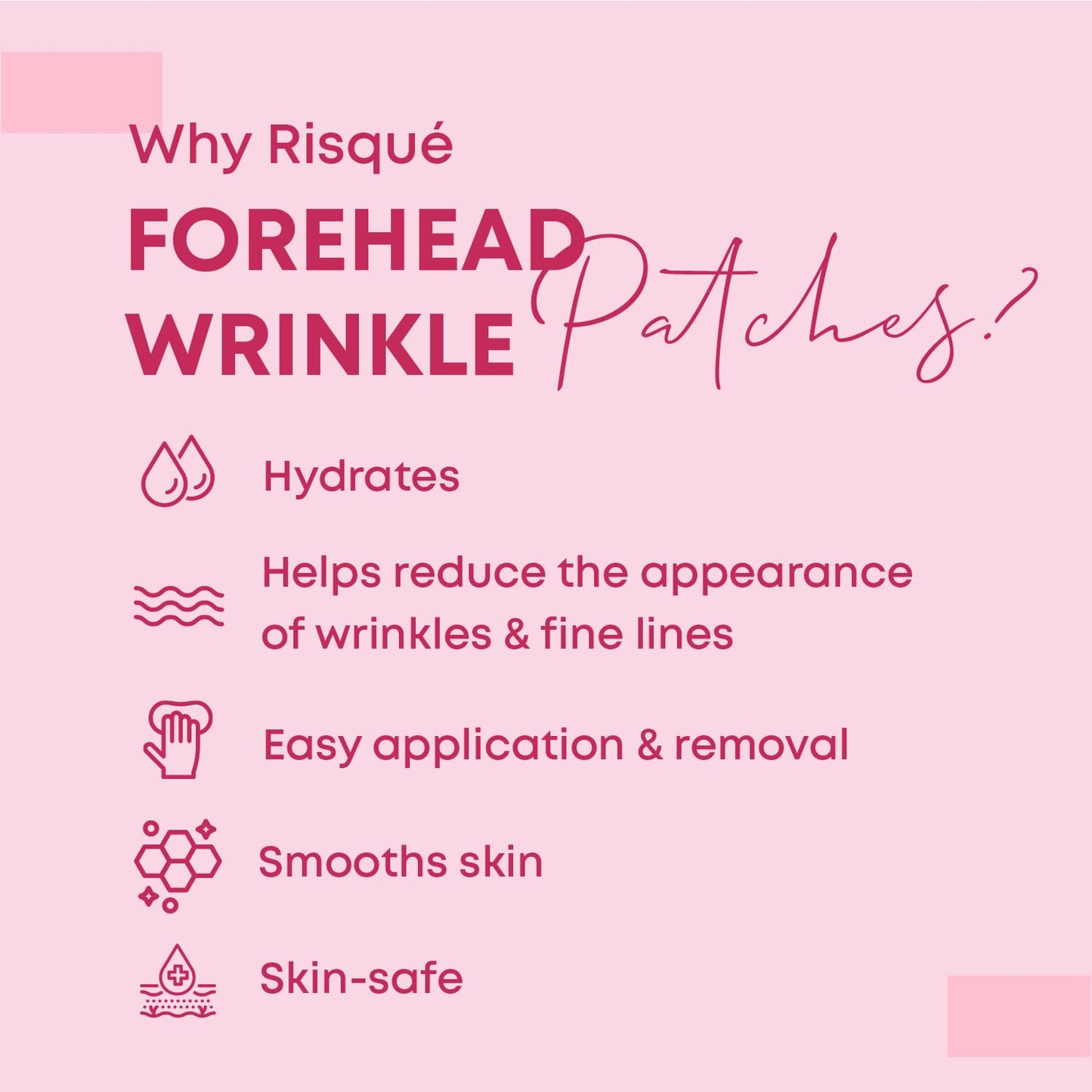Reusable Forehead Wrinkle Patches | Forehead Wrinkles Treatment | Patches For Wrinkles | Non Invasive Reusable Wrinkle Smoothers | Works Great with an Eye Wrinkle Patches Kit and Face Tape | 2 Patches