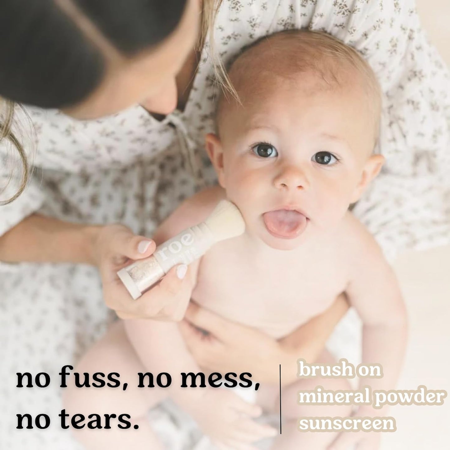 Roe Wellness- Kids SPF 50 Brush On Mineral Sunscreen Powder EWG Certified, Non-Toxic, Reef-Friendly, Easy to Apply for Kids, Babies & Parents (2Pack)