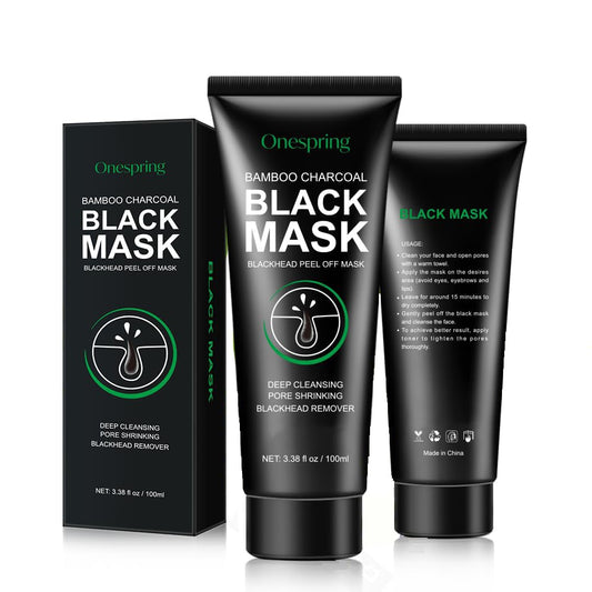 Blackhead Remover Mask, Purifying Charcoal Face Mask for Deep Cleansing Blackheads, Dirt, Pores, Excess Oil, Peel Off Black Mask for Men and Women (3.38 fl. oz)