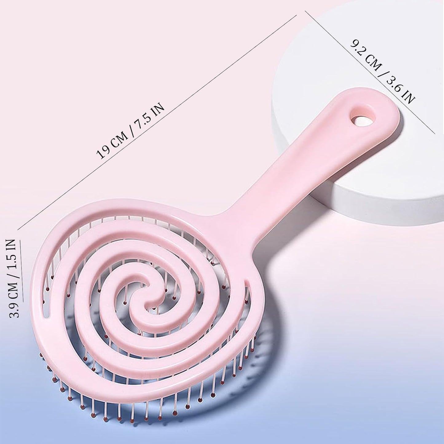 4 Pieces【Ultra-Soft】Baby Fine or Straight Hair Detangling Hair Brush for Kids【Skin-friendly material】Faster Blow Drying Styling Hair Detangling Brush with Flexible Bristles（Food grade ABS）Compact size
