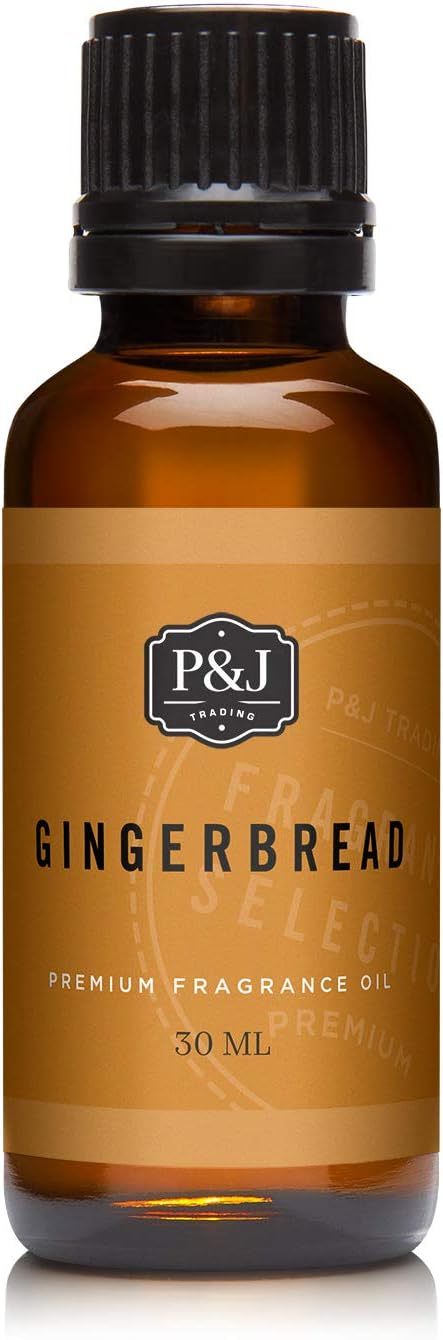 P&J Fragrance Oil - Gingerbread Scented Candle Making Oil, 30ml