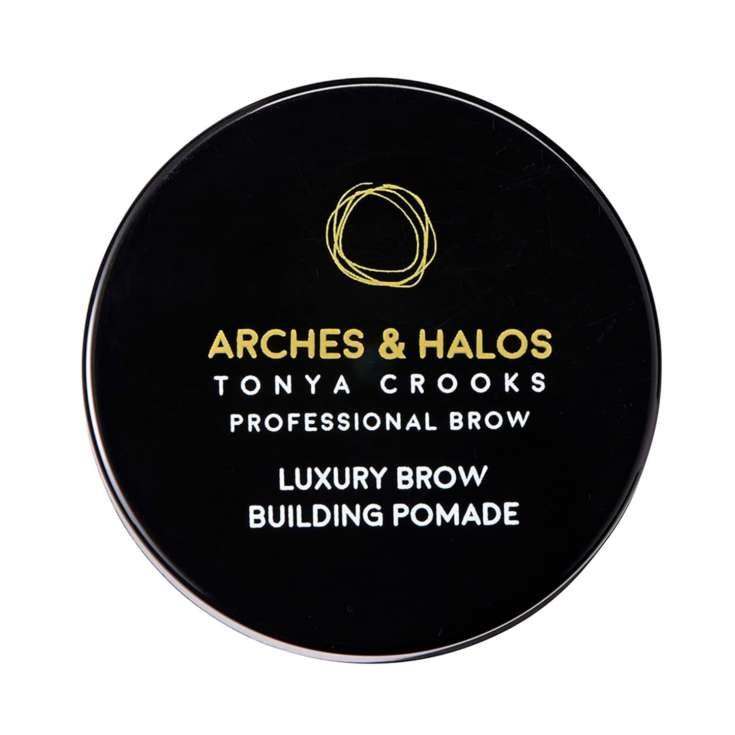 Arches and Halos Luxury Brow Building Pomade - Vegan Eyebrow Pomade - Creamy, Long Wearing Color for Clean, Defined Brows - Charcoal - 0.1 oz