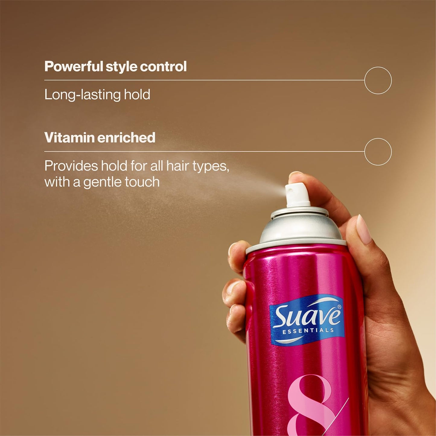 Suave+ Hairspray Max Hold Variety 2-Pack, Unscented & Scented Formulas – Aerosol Hairspray, 11 Oz Ea