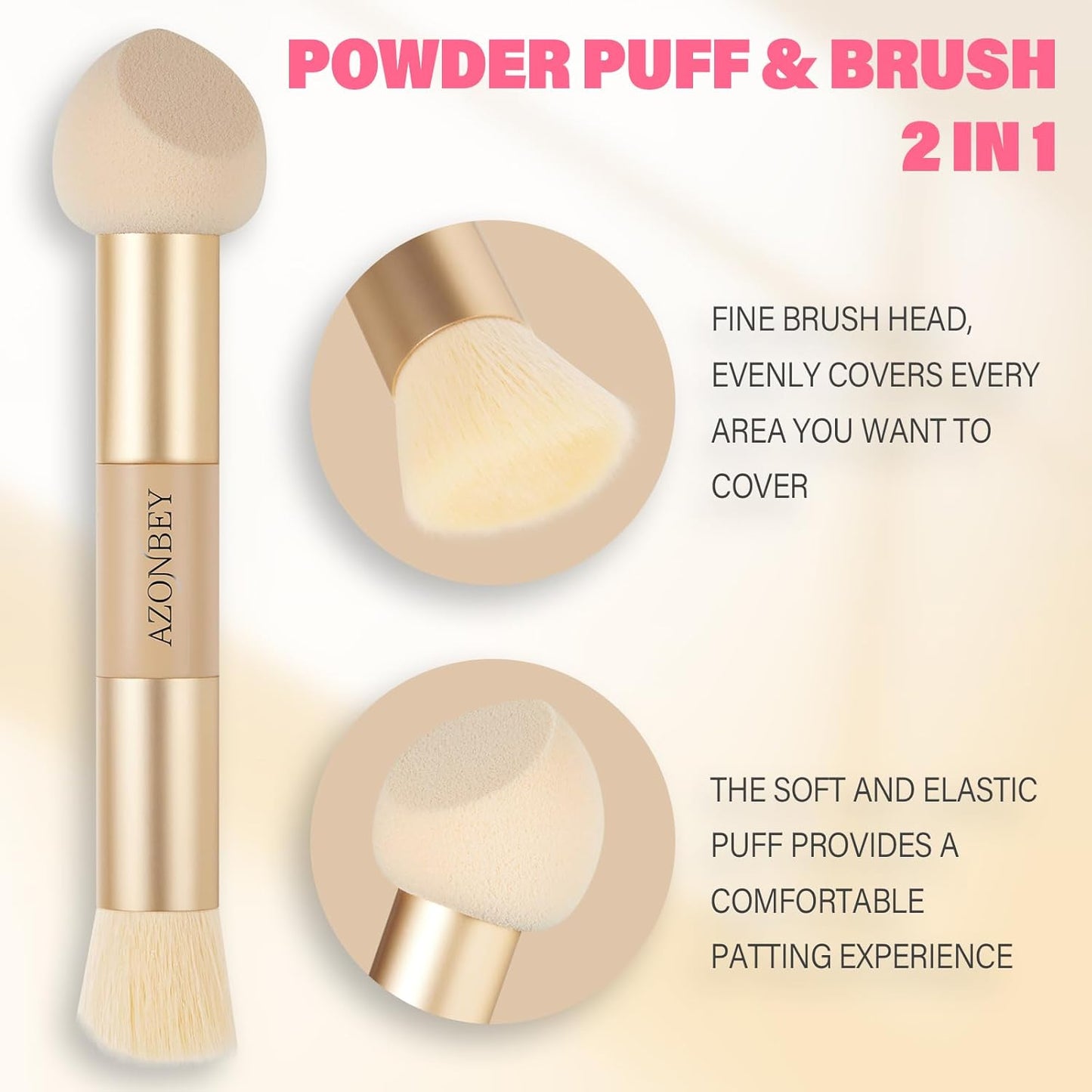 Root Touch Up Sets,Hairline Powder for Women Cover Up- Hairline Concealer for Thin and Thinning Hair, Water & Sweat Resistant,Contain Azonbey Makeup Brush (Dark Blonde, Med-Makeup Brush)