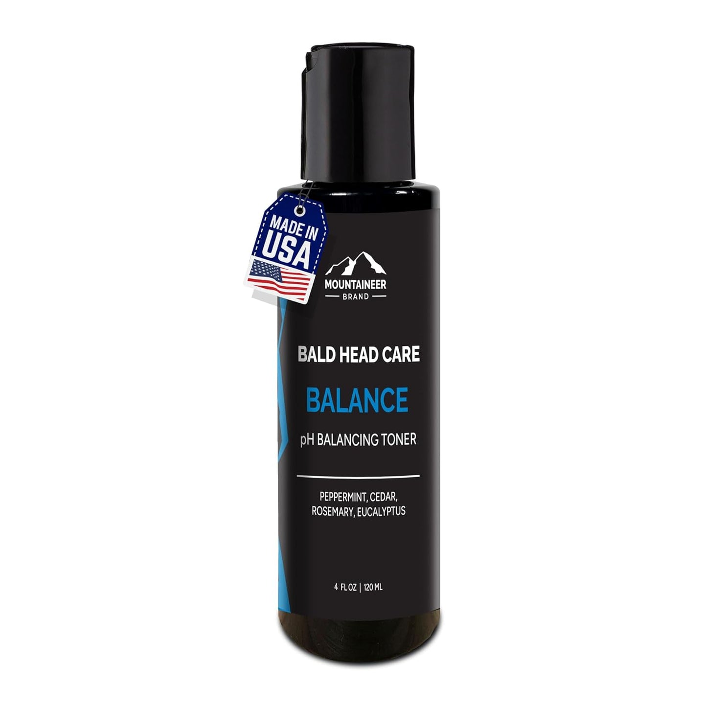 Mountaineer Brand Shine Reducer and PH Balance for Face and Scalp | Anti Shine | Mattifying Bald Head Care for Men | All Natural Ingredients | Refreshing Natural Scent | 4 oz