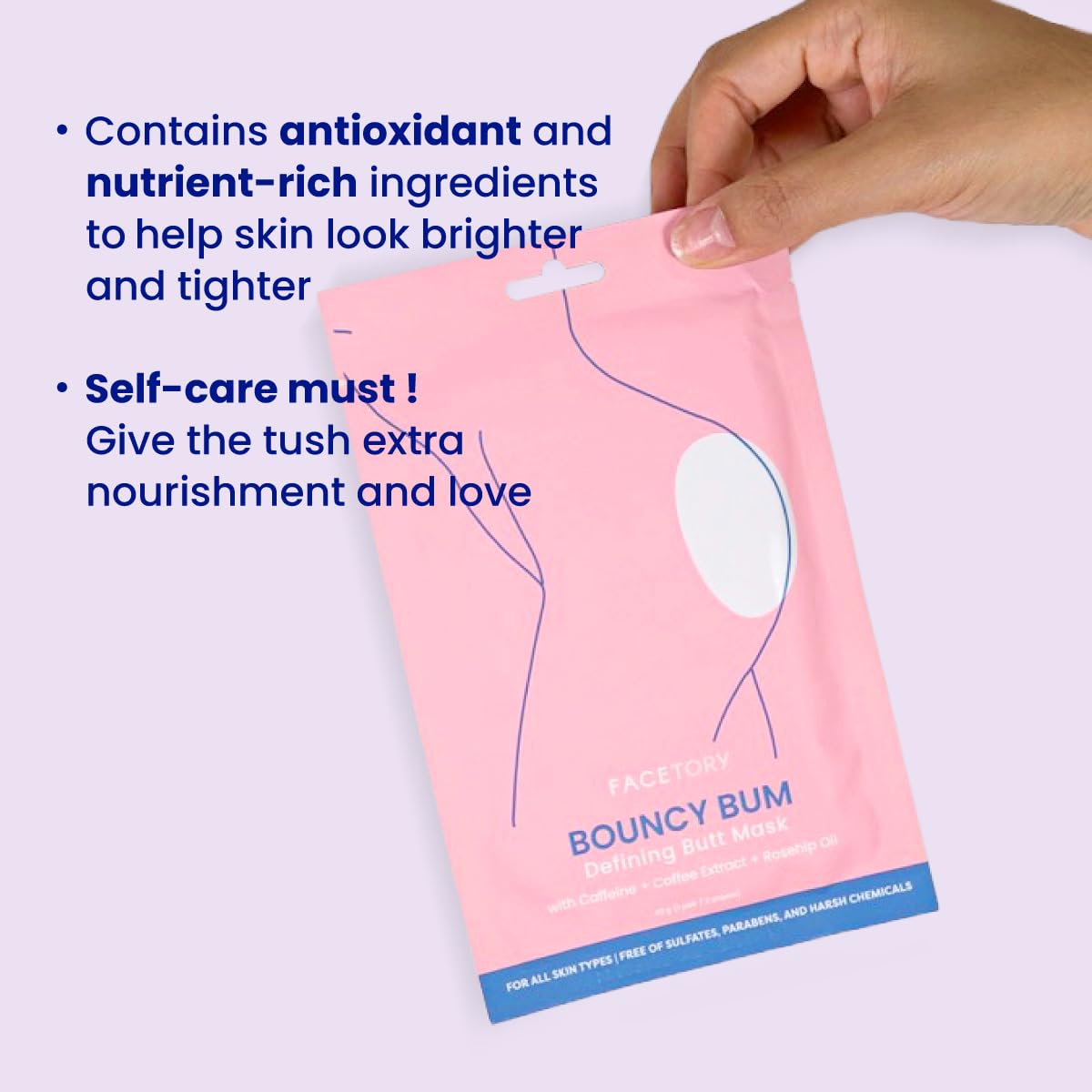 FACETORY Body Spa Sheet Mask Bundle Variety Pack of 3 with Korean Sheet Masks for Feet, Hands, and Butt - Softening, Hydrating, Nourishing, and Refreshing, for Dry, Cracked Skin