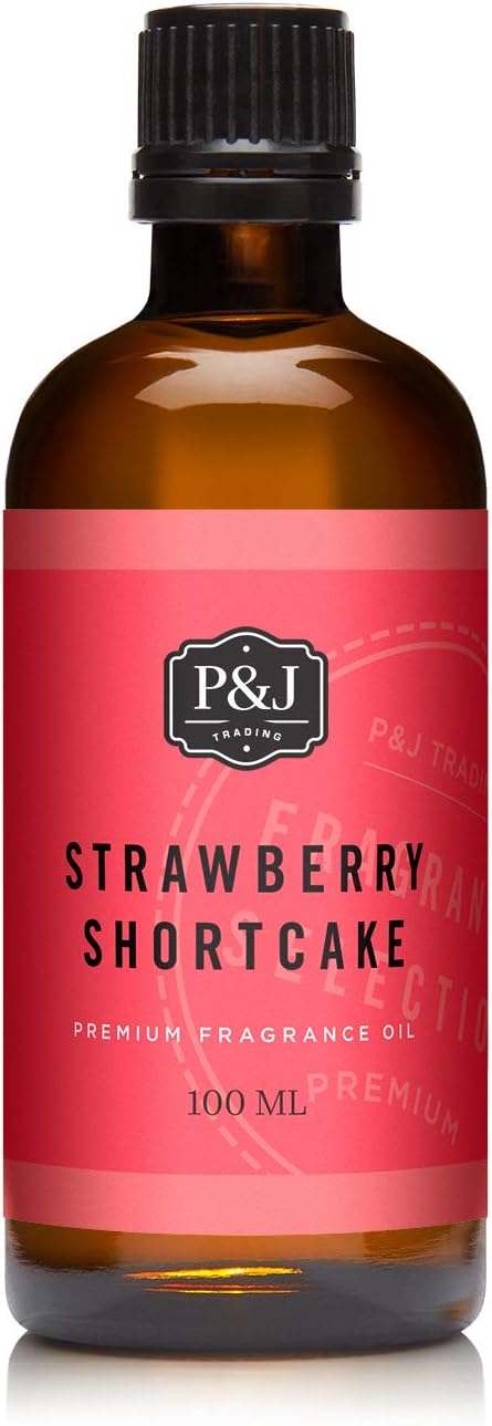 P&J Trading Fragrance | Strawberry Shortcake Oil 100ml - Candle Scents for Candle Making, Freshie Scent, Soap Making Supplies, Diffuser Oil Scents