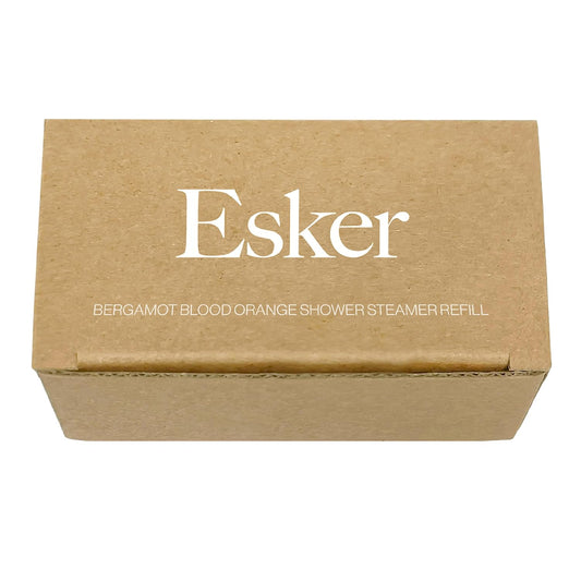 ESKER - Aromatic Shower Steamer Refill Pack | Vegan, Cruelty-Free, Clean Beauty (6 Bergamot Blood Orange, NO Holder)