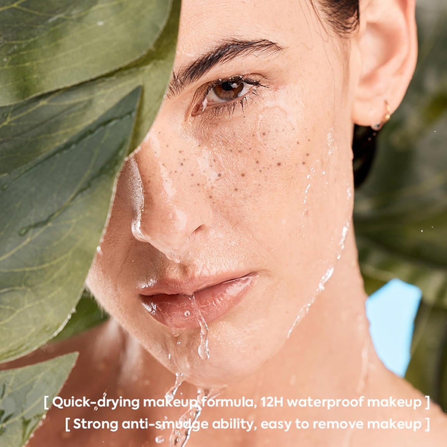 Erinde 2PCS Freckle Pen, Natural Lifelike Freckle Makeup Pen Magic Freckle Color, Waterproof Longlasting Soft Dot Sopt Pen for Natural Effortless Sunkissed Makeup, Light Brown