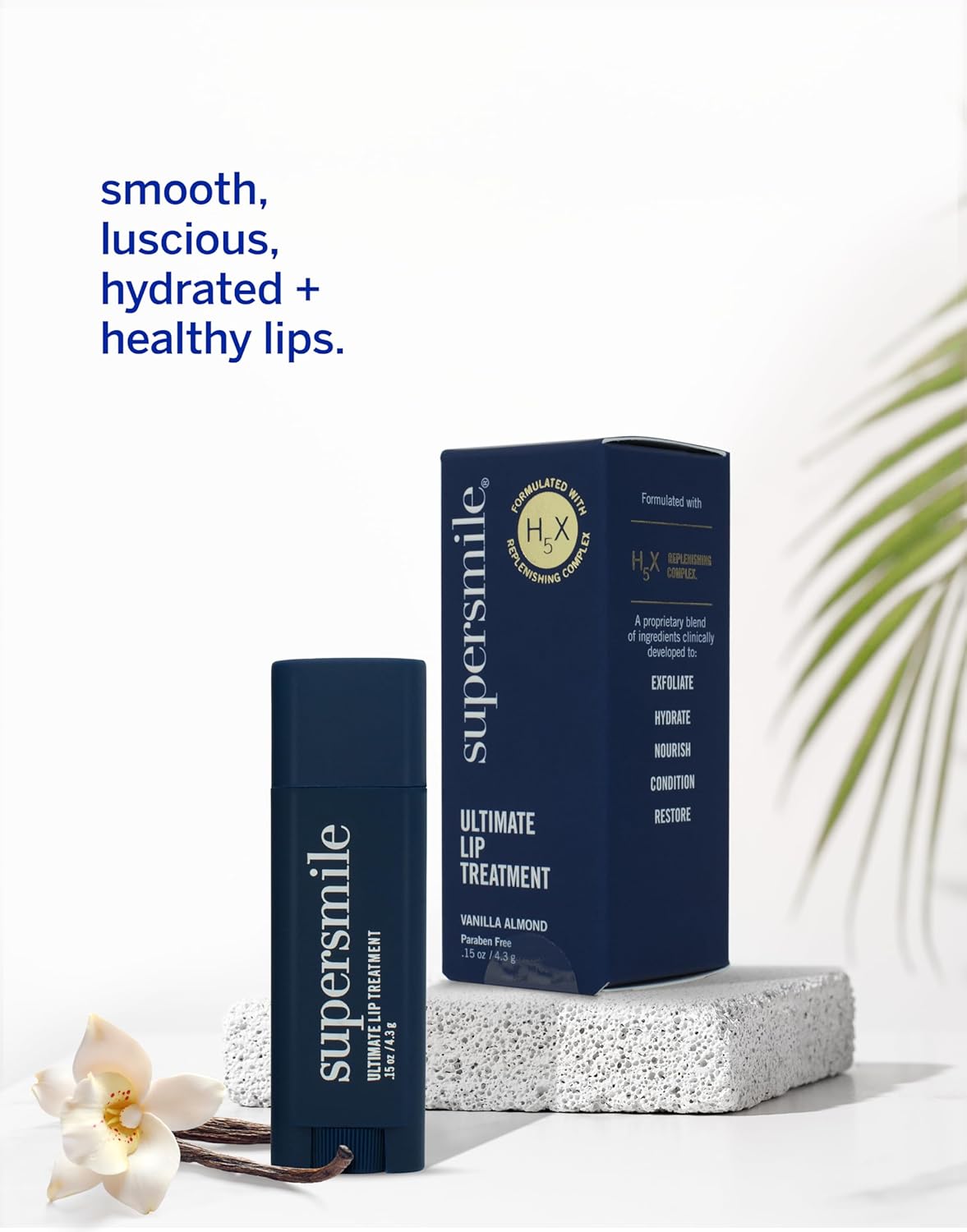 Supersmile Ultimate Lip Treatment - Healing for Dry, Cracked Lips - Nourishing Lip Balm with Collagen & Shea Butter - Hydrating Lip Plumper & Soothing Lip Moisturizer