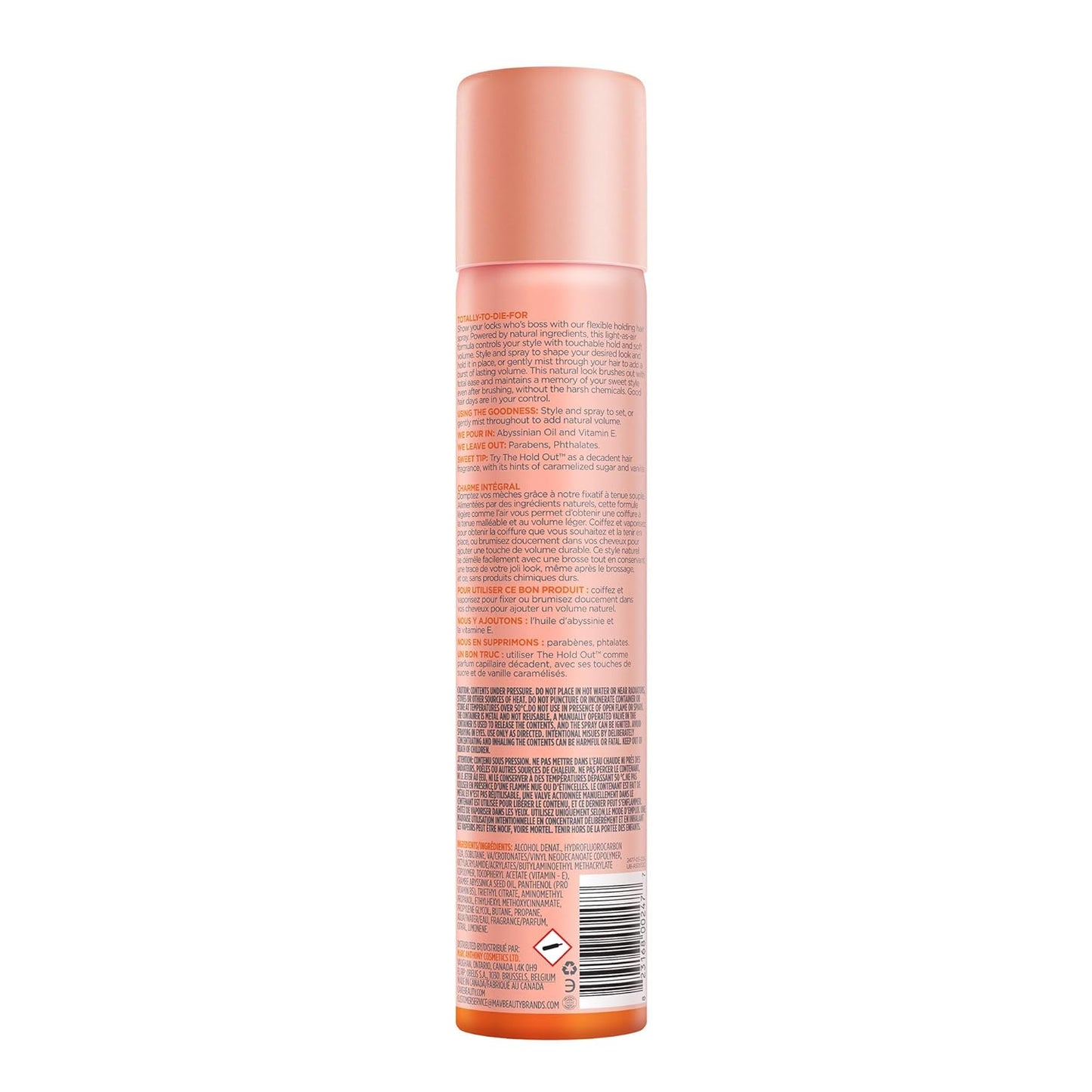 Cake Beauty Hairspray, The Hold Out – For Crunch Free Brushable, Touchable, Flexible Hold & Soft Volume – Vitamin E & Abyssinian Oil – For All Hair Types- 5.6 Oz.