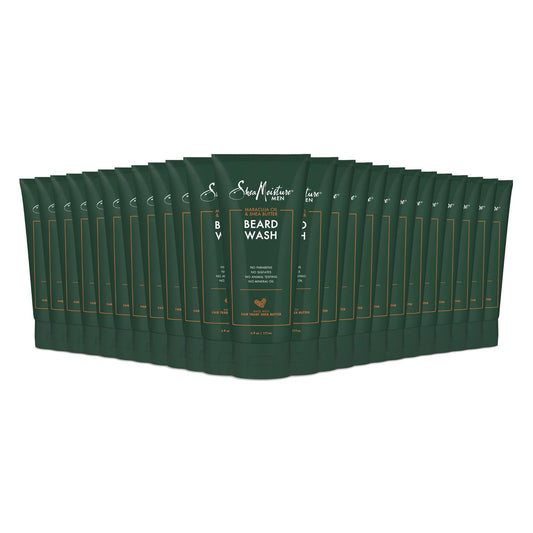 SheaMoisture Beard Wash for a Full Beard Maracuja Oil & Shea Butter to Deep Clean and Refresh Beards 6 oz (Pack of 24)