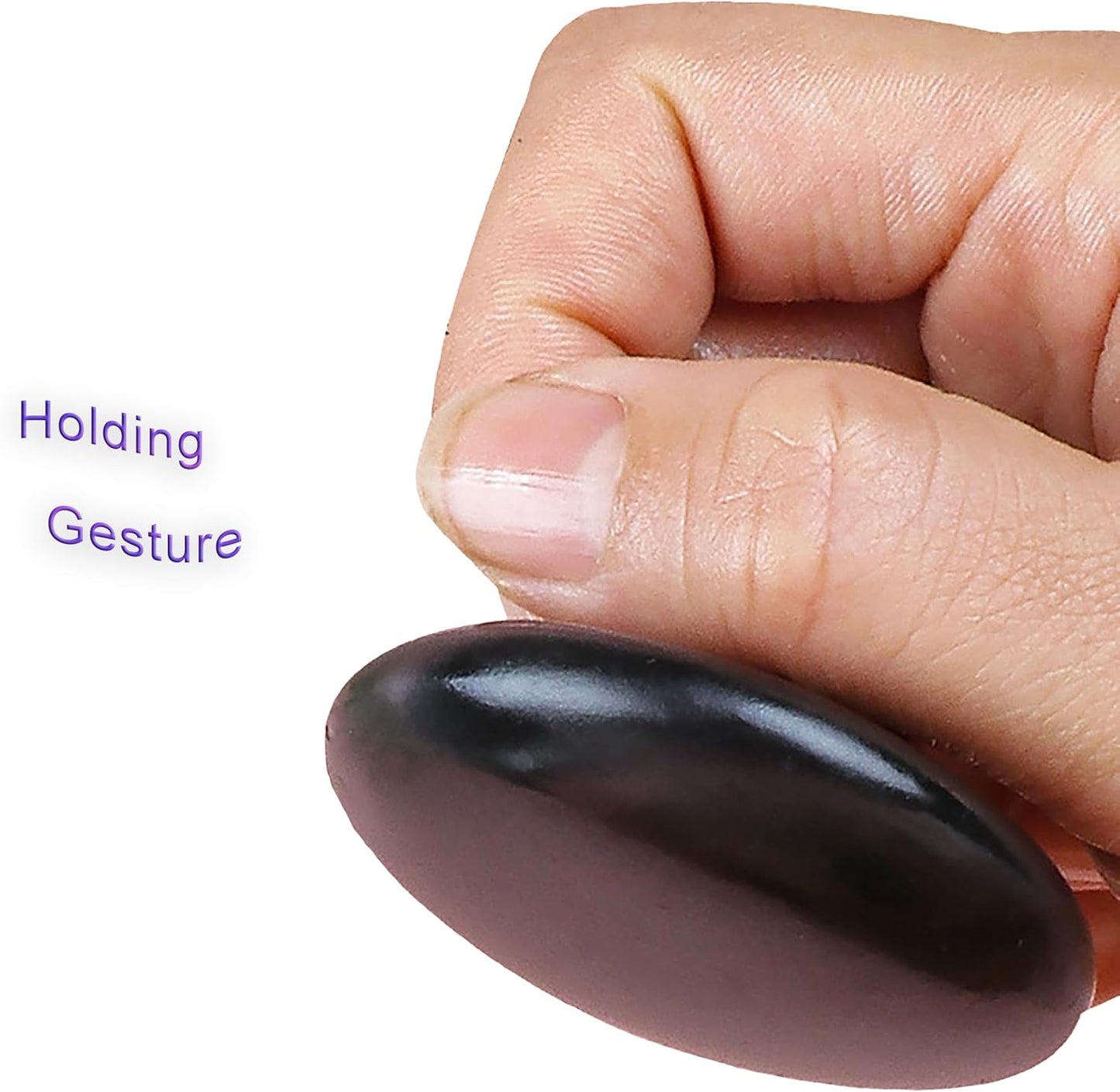 LLY Multifunctional Scraping Massage Tools. Natural Black sibin bian Stone. Beauty & Health Care,Relieve Wrinkles,Muscle and acupoint Massage (Mushroom Scraping Massager 2 Pack)