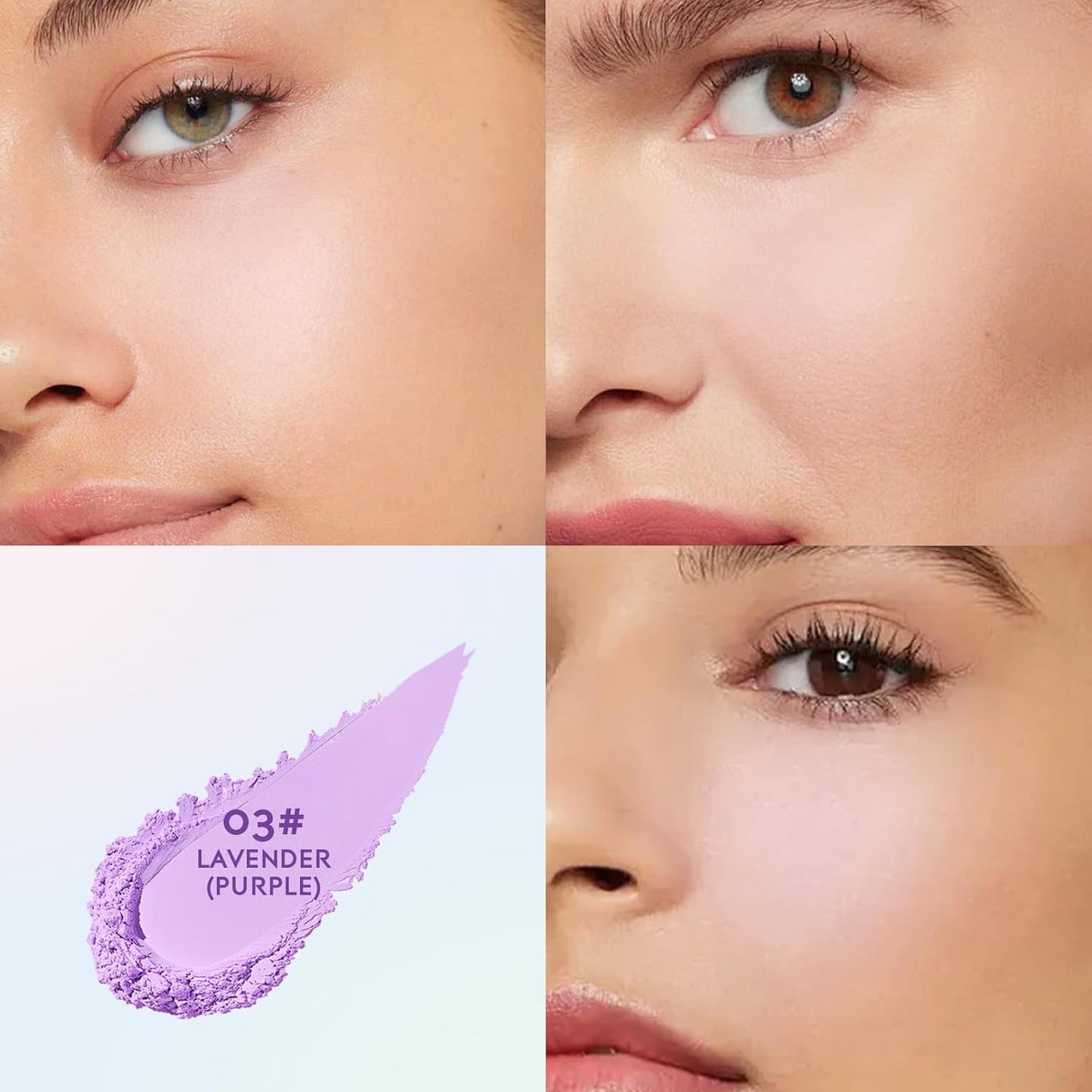 Vevivia Setting Powder - Creaseless Face Powder, Long Lasting Loose Powder Makeup with Blurring and Natural Finish, Loose Setting Powder for All Skin Types, Shine Control, Up to 24 Wear, Lavender