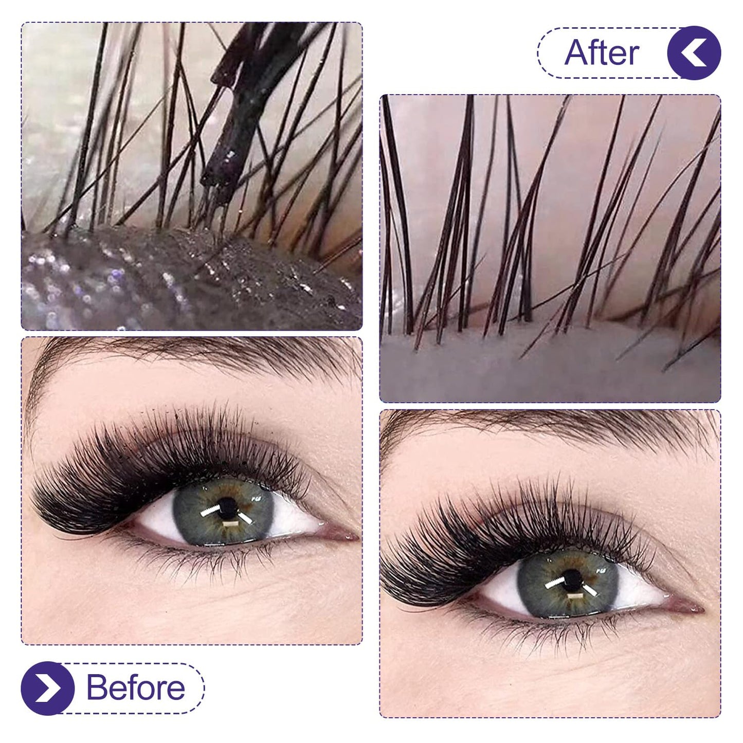 Eyelash Cleanser Concentrate 100ml Professional Lash Shampoo Foaming Cleanser Lash Wash Concentrate for Extensions Lashes with Salon Home Care-Makes 40 Bottles Grape