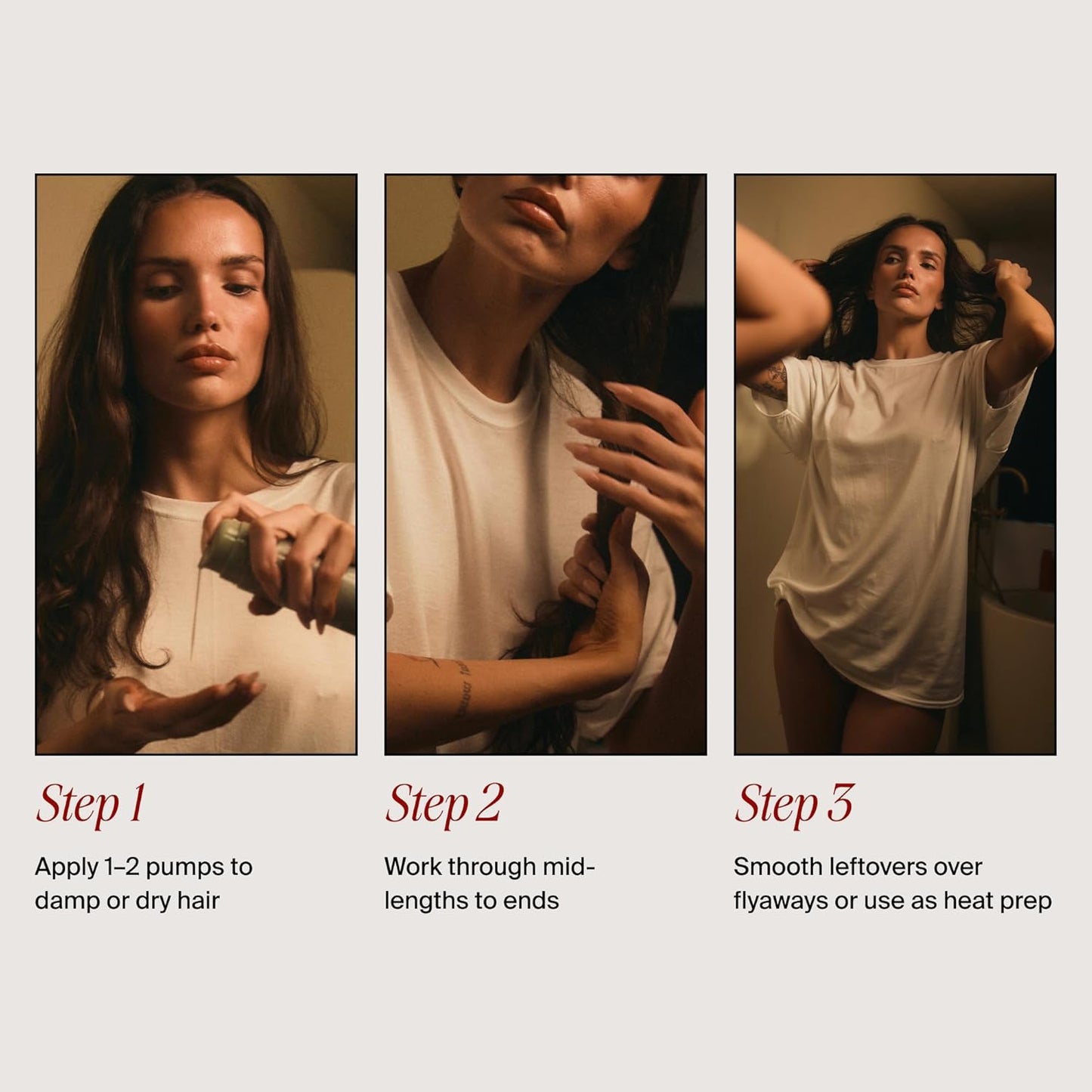 Hair Elixir Serum - Smooth Frizz-Free Hair Instantly - 80ml Heat Protectant - Daily Styling & Overnight Treatment - Lightweight Formula with Hibiscus & Meadowfoam Extracts