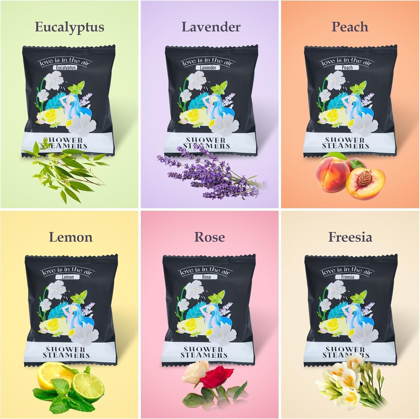 48pcs Aromatherapy Shower Steamers - Relaxation Birthday Christmas Set for Women and Men, Shower Bombs Tablets for Stress Relief and Self Care, Luxury Home Spa