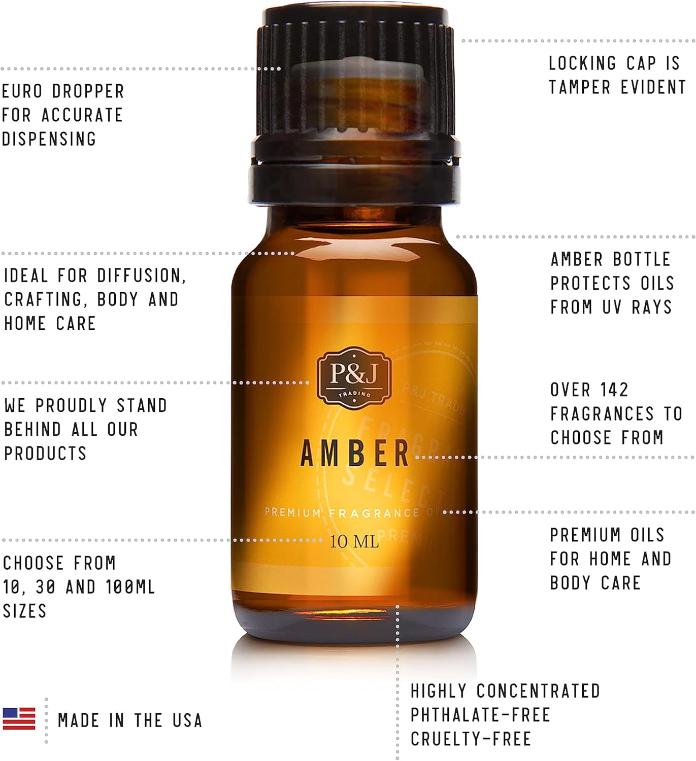 P&J Fragrance Oil Romance Set | Honey, Rose, Leather, Warm Vanilla Sugar, Berries & Cream, Clove Candle Scents for Candle Making, Freshie Scent, Soap Making Supplies, Diffuser Oil Scents