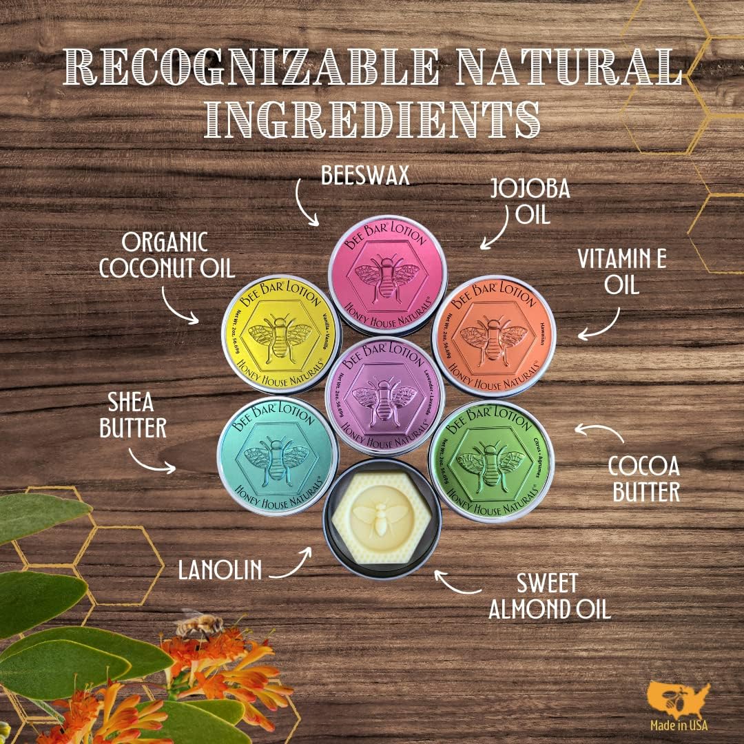 Bee Bar Honey House Naturals Duo – Hawaiian – Small .6 ounce & Large 2 ounce (Hawaiian)