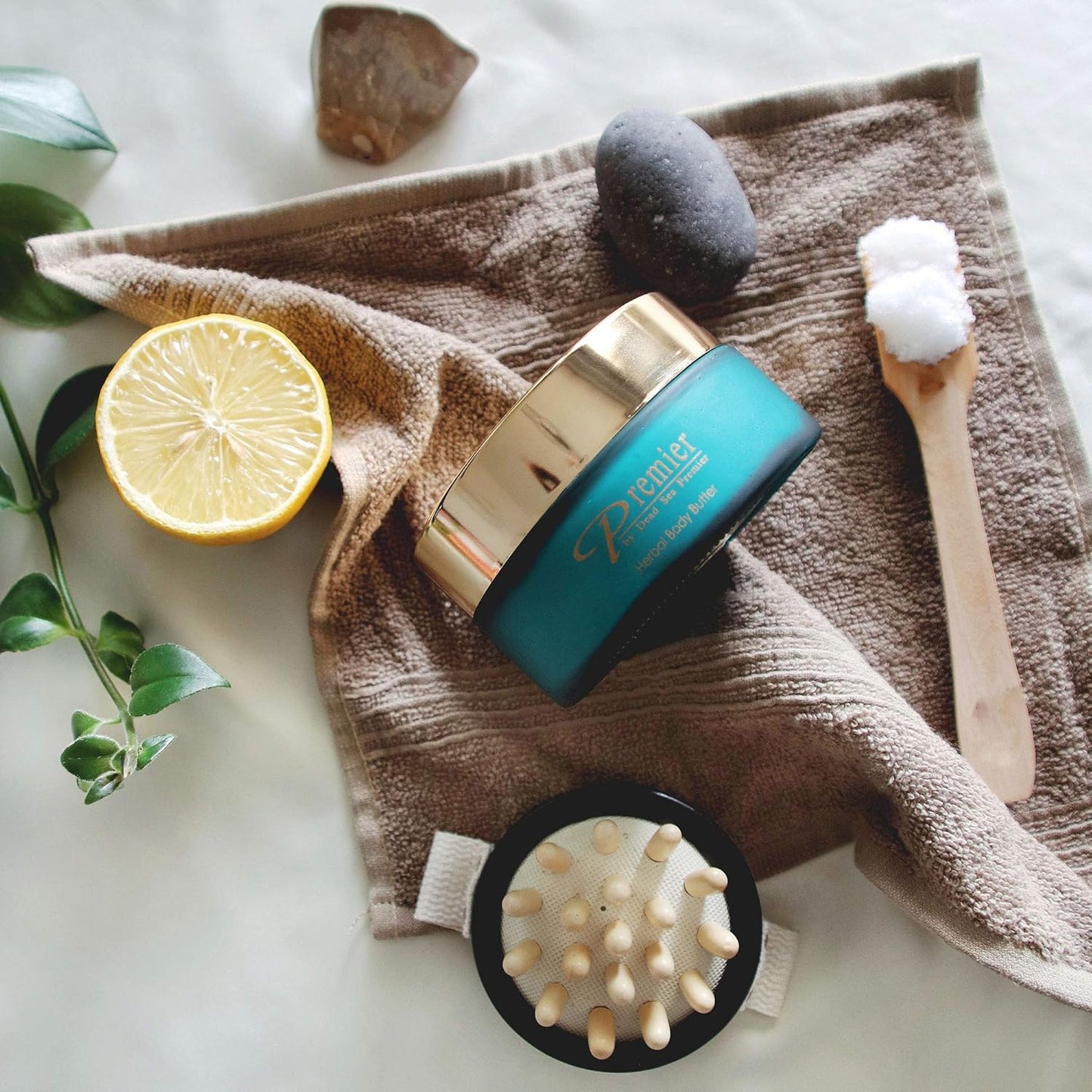 Premier Dead Sea Aromatic Body Butter – Herbal, Hydrating Shea Body Butter for Women & Men, Moisturizing, Firming & Anti-Aging Cream for Dry Skin, Hand & Body, 5.95 Fl.oz