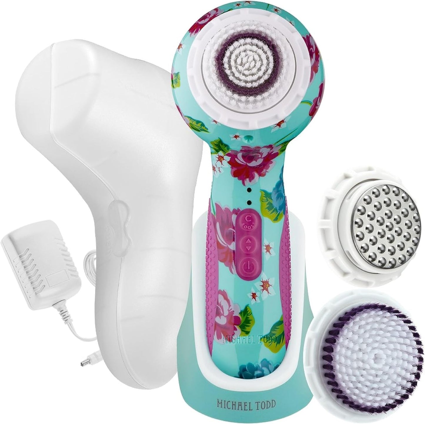 Michael Todd Beauty - Soniclear Elite - Facial Cleansing Brush System - 6-Speeds - Face Cleansing Brush & Exfoliating Body Scrubber
