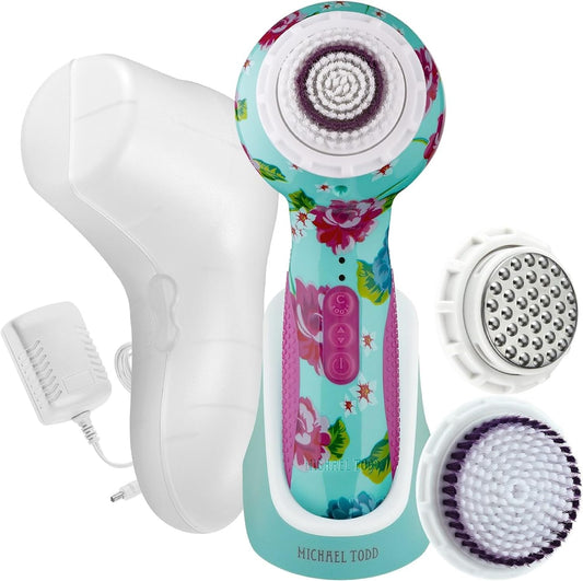 Michael Todd Beauty - Soniclear Elite - Facial Cleansing Brush System - 6-Speeds - Face Cleansing Brush & Exfoliating Body Scrubber