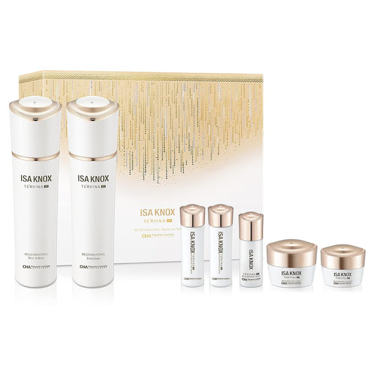 ISA KNOX TE'RVINA AD Regenerating Skincare Set (12.7fl oz) - Hydrating, Nourishing & Firming Toner & Moisturizer Set for Youthful and Radiant Skin, Placenta, Rose Absolute