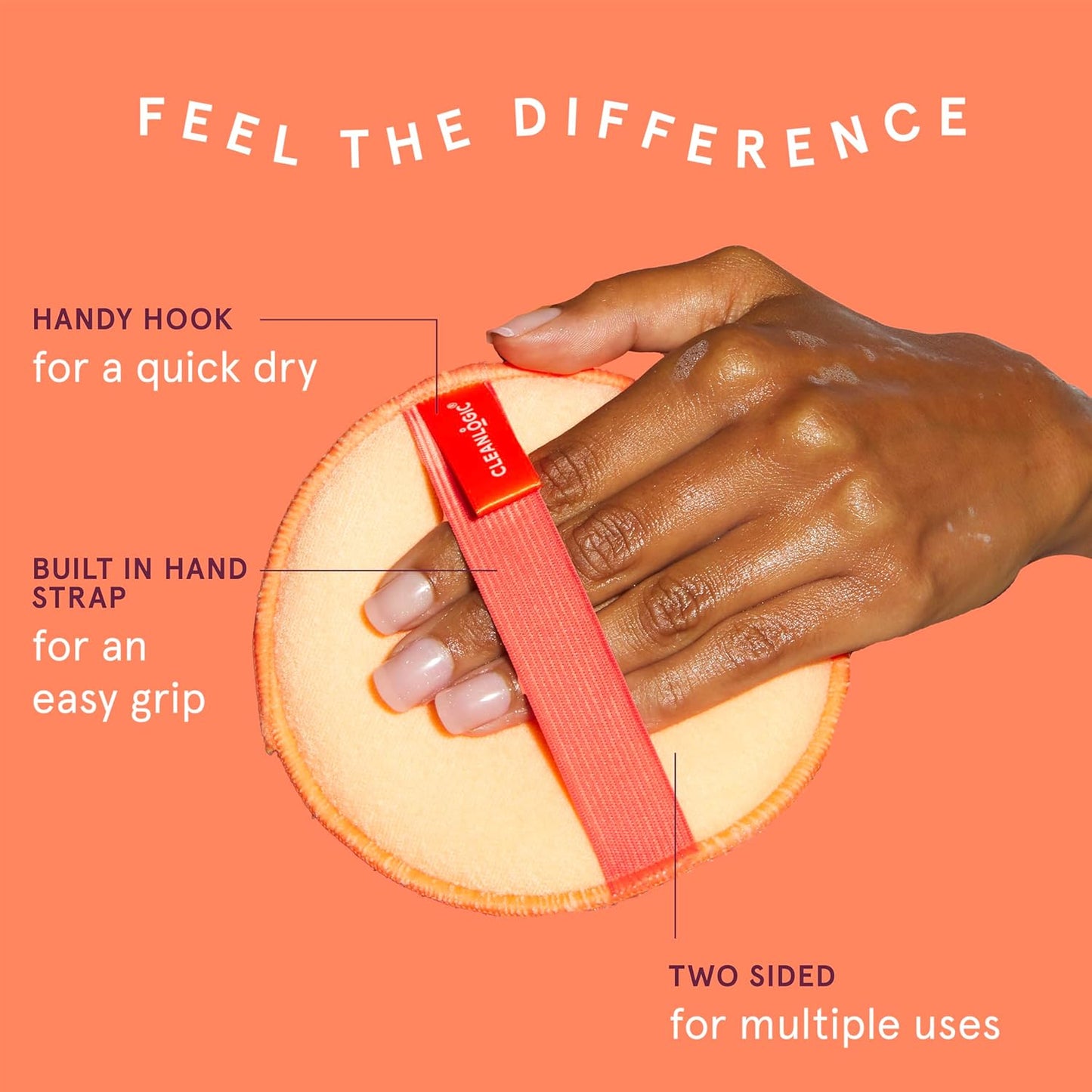 Cleanlogic Bath and Body Exfoliating Body Scrubber, Dual-Texture Round Exfoliator Tool for Smooth, Clean Skin, Daily Skincare Routine, 3 Count Value Pack