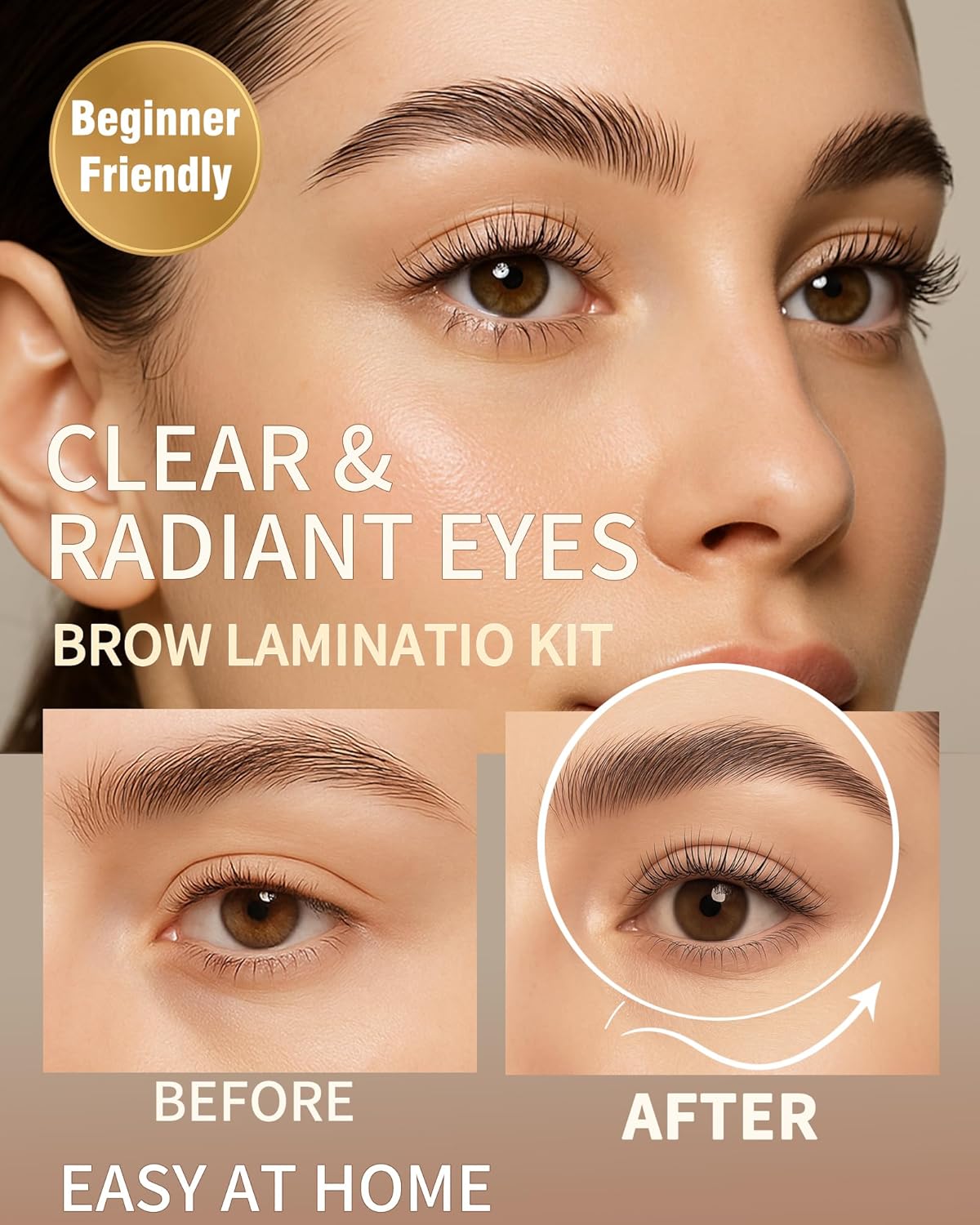 Brow Lamination Kit, 5 PACK Eyebrow Lamination Kit At Home DIY, Vivandra Instant Brow Lift Kit For Fuller Thicker Beautiful Eyebrows, Easy to Use and Suitable for Professionals & Beginners