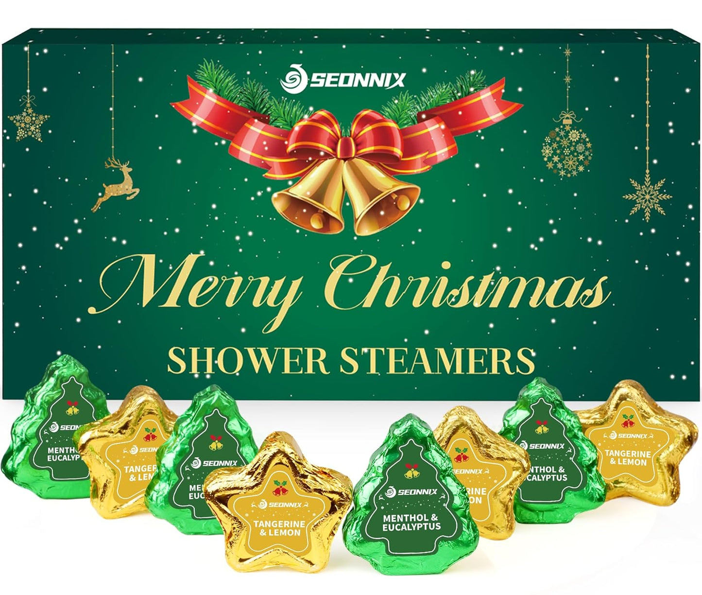 Shower Steamers Aromatherapy - 8 Pack Shower Bombs Christmas Gifts Stocking Stuffers for Women and Men, Stress Relief & Luxury Self Care, Gifts for Women Who Has Everything