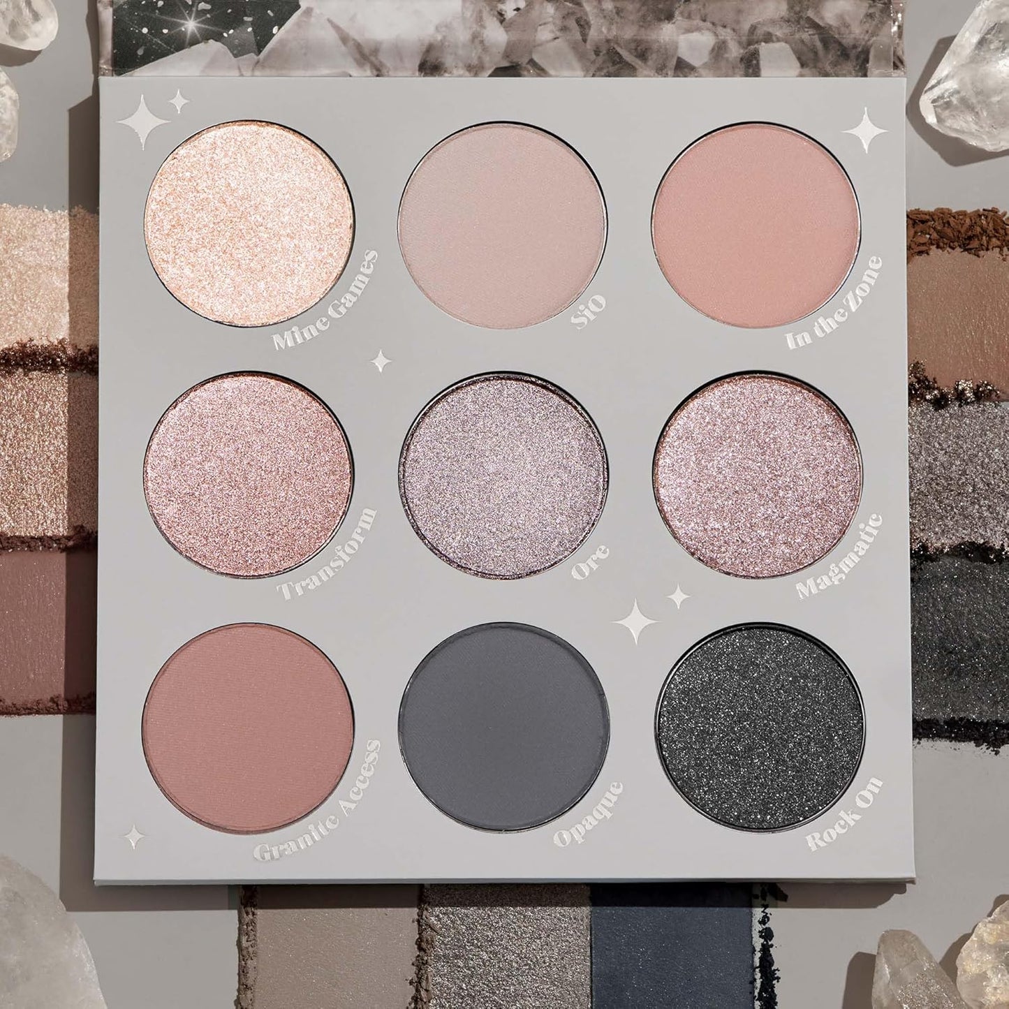 ColourPop Of Quartz Eyeshadow Palette - Neutral Taupe Palette with Metallic and Matte Finishes - High-Pigment Eye Makeup with a Long-Wearing Formula (0.3 oz)
