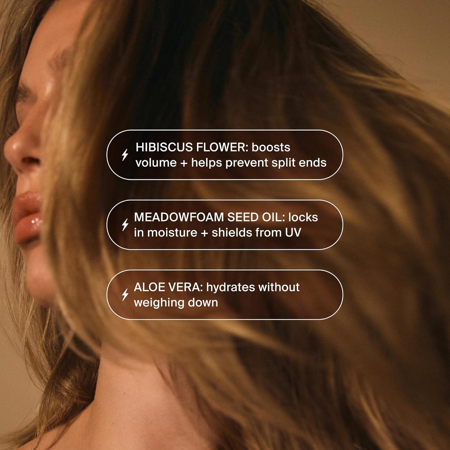 Hair Elixir Serum - Smooth Frizz-Free Hair Instantly - 80ml Heat Protectant - Daily Styling & Overnight Treatment - Lightweight Formula with Hibiscus & Meadowfoam Extracts