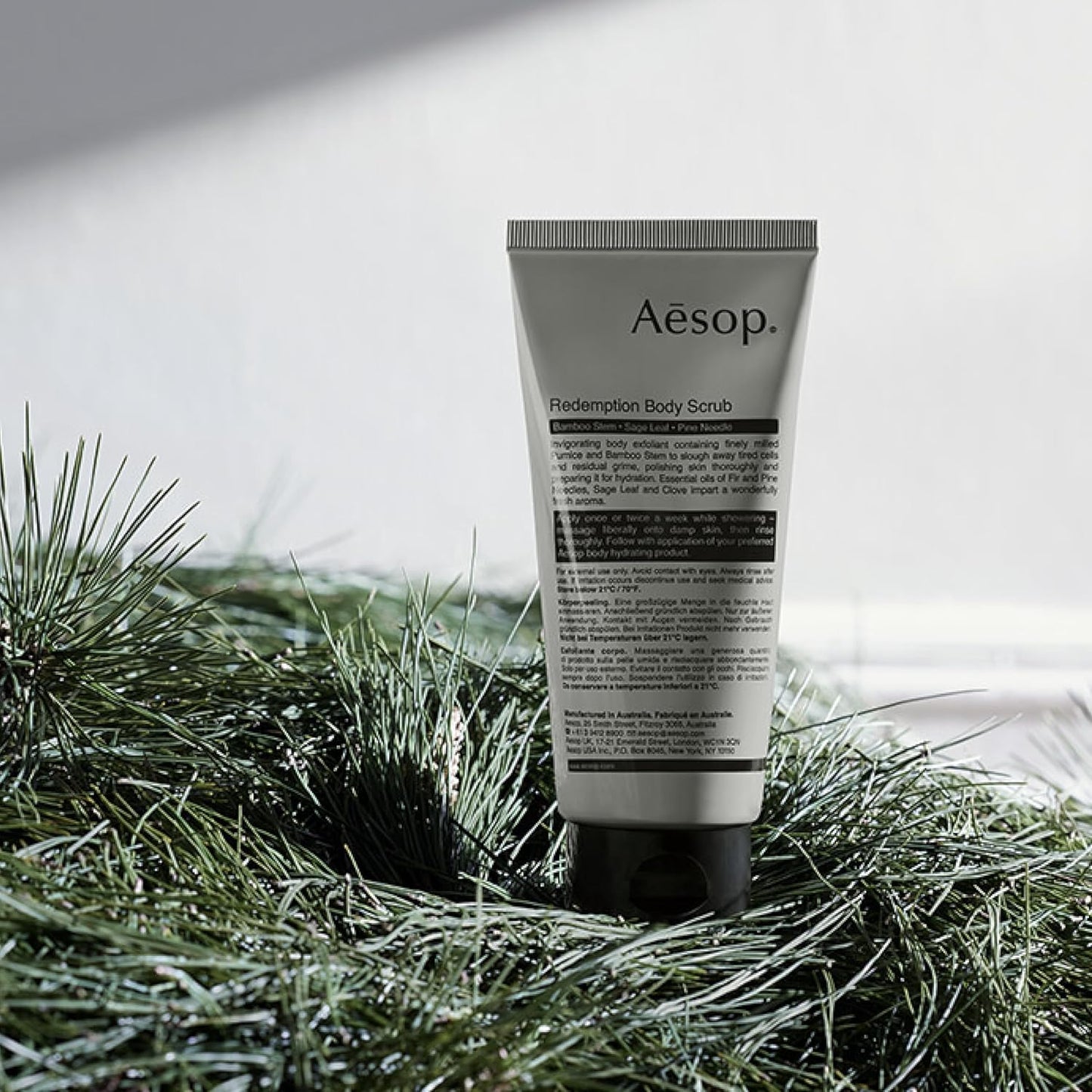 Aesop Redemption Body Scrub | Finely Milled Pumice and Aromatic Botanicals to Polish the Skin | 6.5oz / 180mL