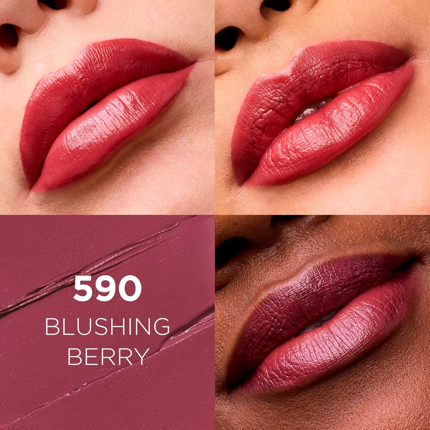 L'Oreal Paris Colour Riche Original Creamy, Hydrating Satin Lipstick with Argan Oil and Vitamin E, Blushing Berry , 1 Count