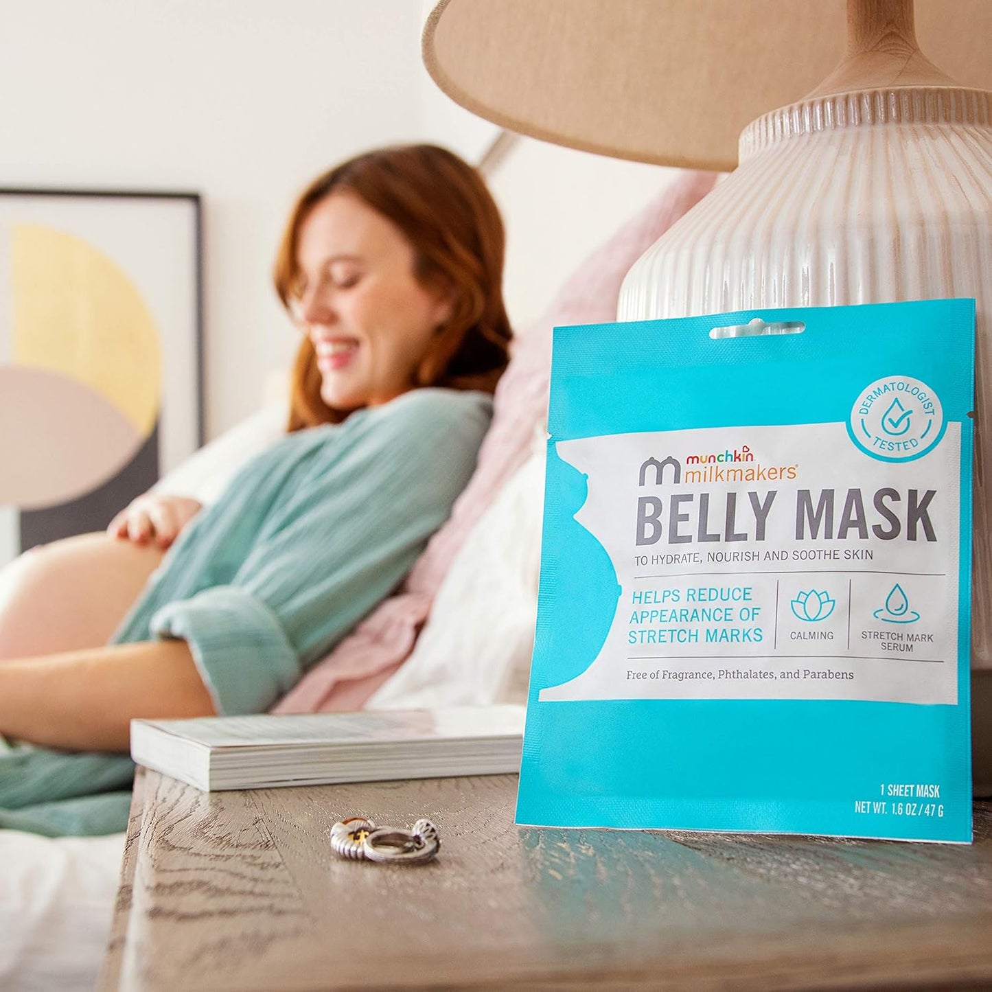Munchkin® Milkmakers® Belly Mask for Pregnancy Skin Care & Stretch Marks, 3 Sheet Masks